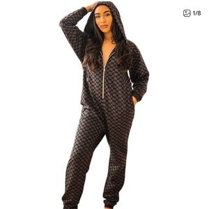Savage X Fenty Monogram Print Jumpsuit